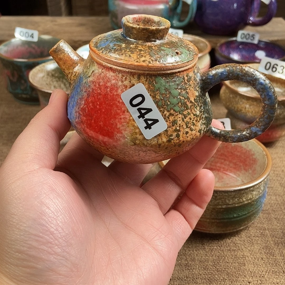 鸿***宏瓷片钧瓷茶壶茶具