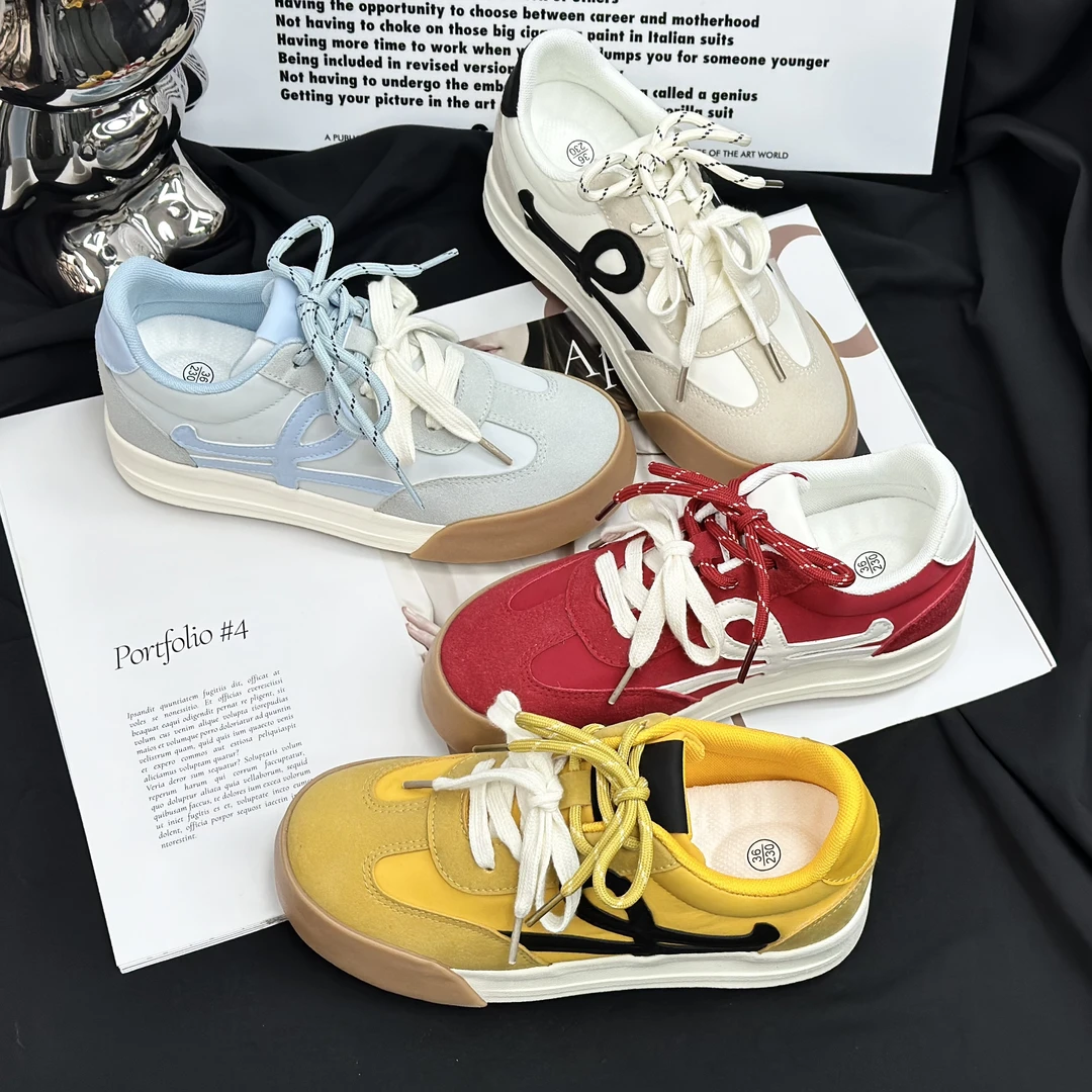 【Sai】2025内增高6cm软底软面厚底女鞋春夏透气新款轻奢休闲鞋潮鞋