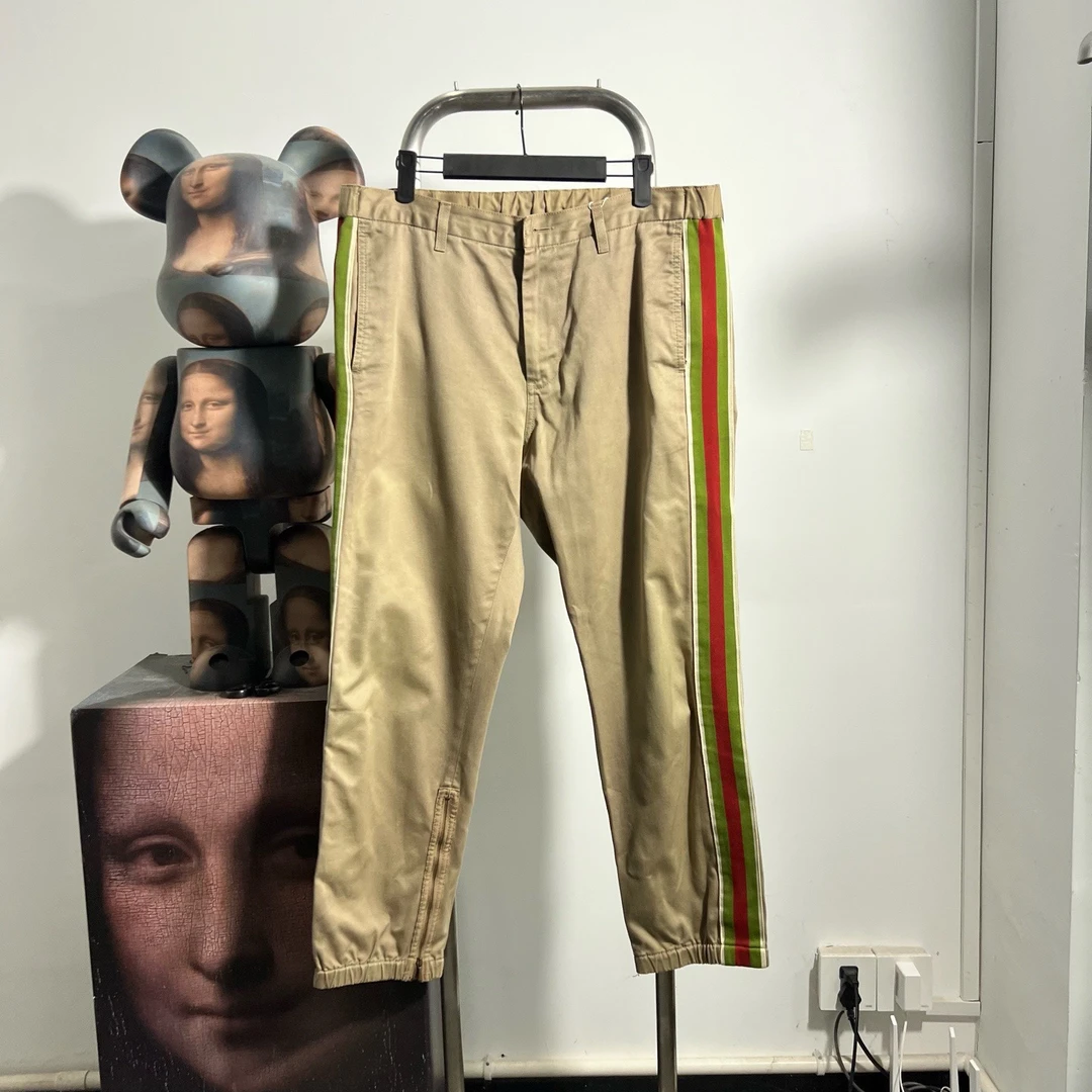 99新 GUCCI/古驰 条纹长裤 S1024 46腰围46裤长94编码4