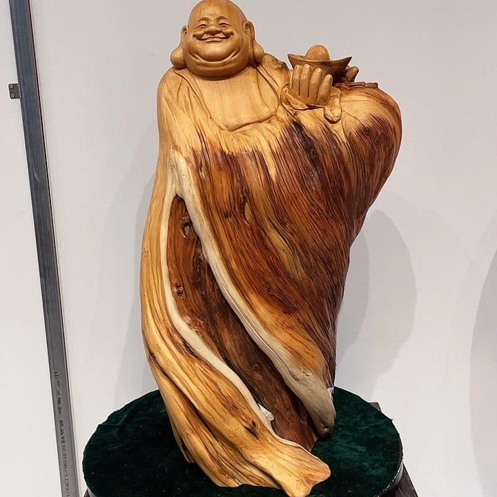 柏木（崖柏）弥勒摆件