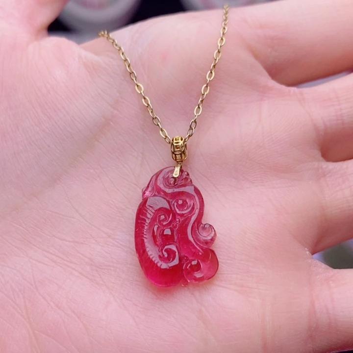 吊坠(不含链)未镶嵌碧玺如意吊坠yy