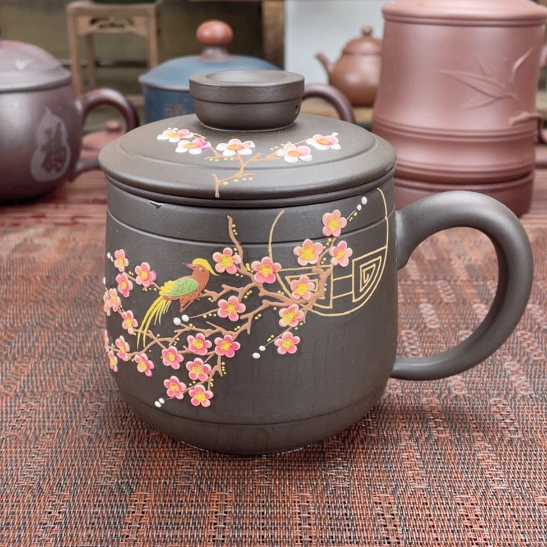 【闪购商品】紫砂茶杯宜兴原矿紫砂盖杯微瑕