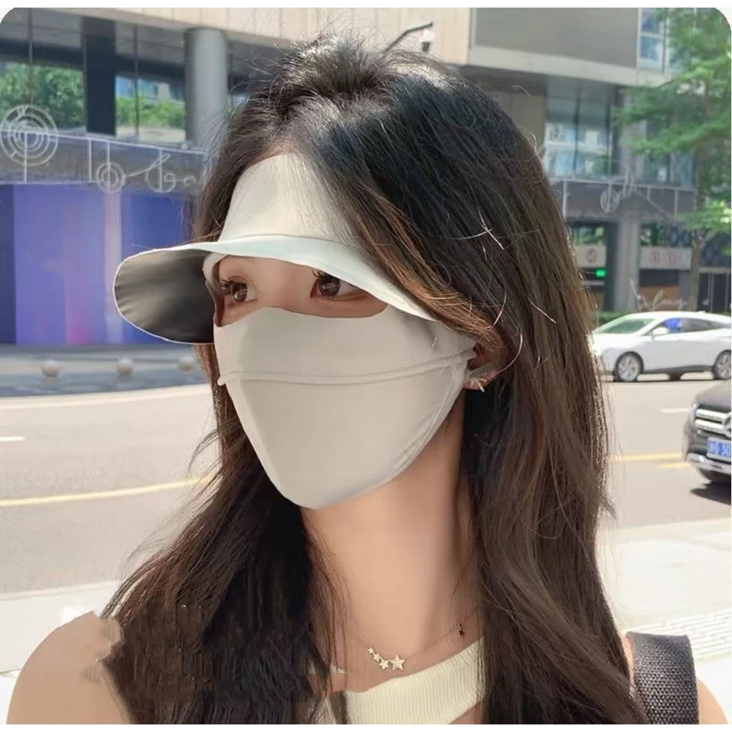 新款全脸带帽檐脸基尼面罩帽子Z0364