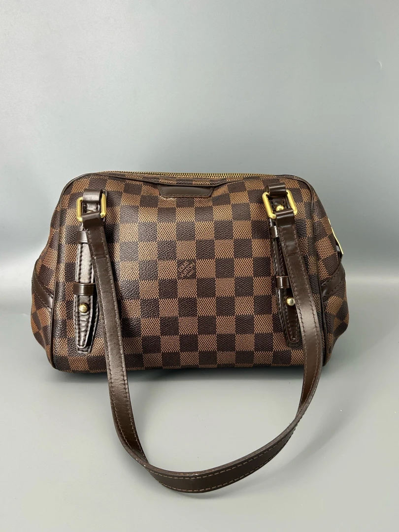 95新 LouisVuitton/路易威登 LV棋盘格Rivington保龄球包 6152