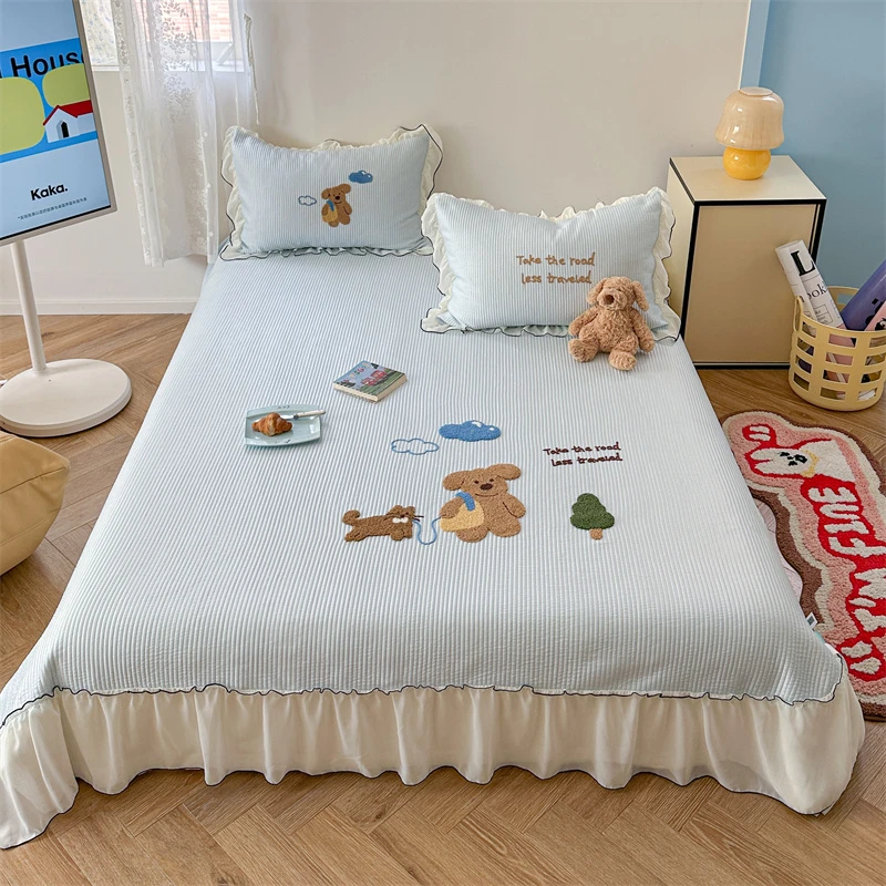 新款·冰感原创软凉席床裙款