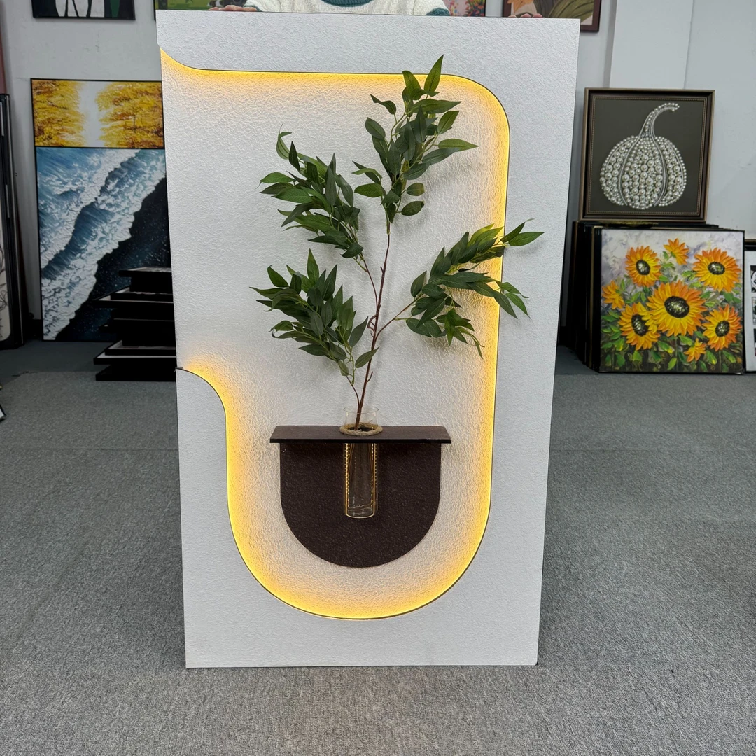 BB水培绿植装饰灯画墙壁灯入户玄关客厅背景墙书房挂画