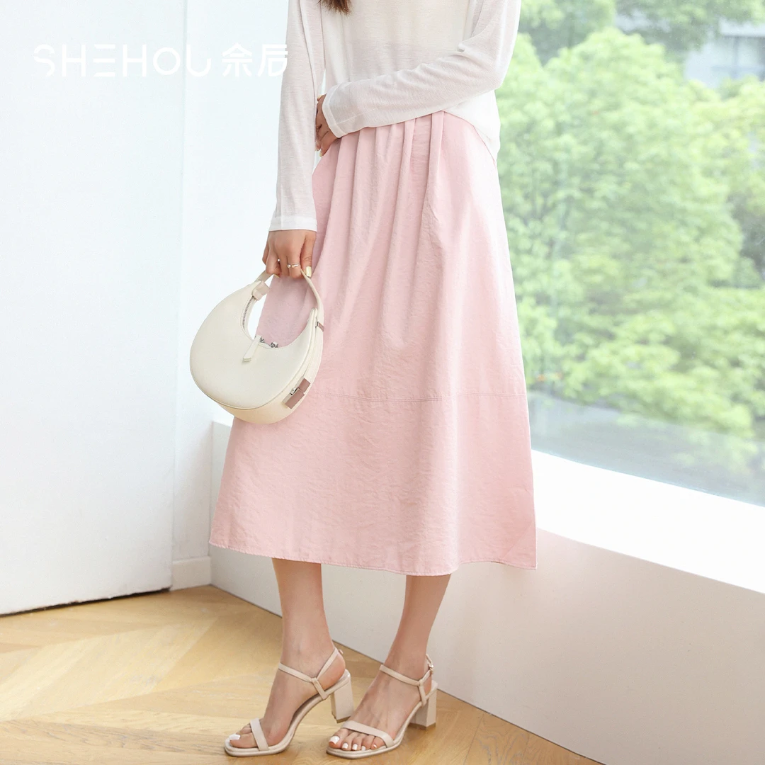 佘后时尚甜美半身裙2025夏季新款A字法式宽松百搭减龄气质裙子