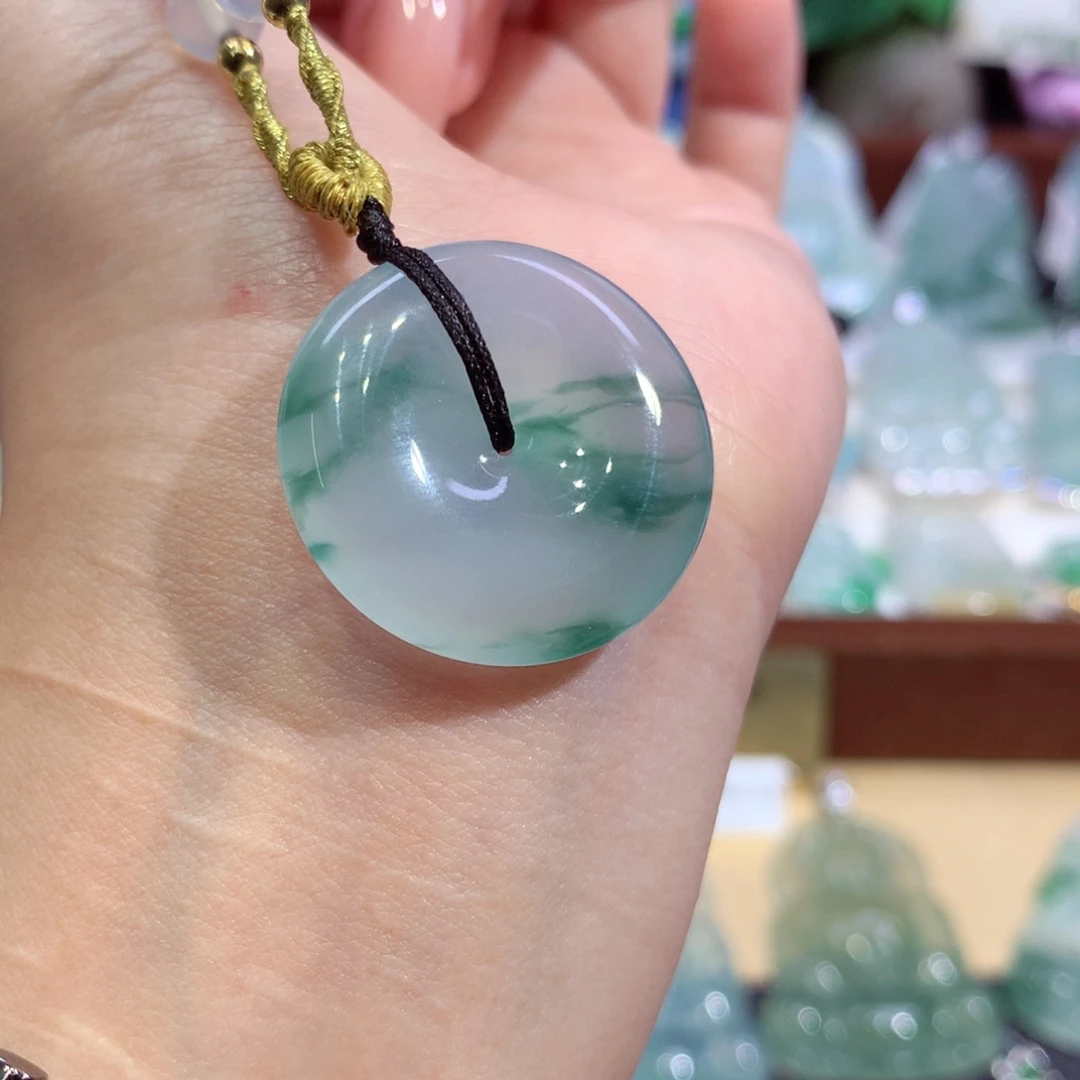 翡翠未镶嵌吊坠(不含链)26.4-5.8