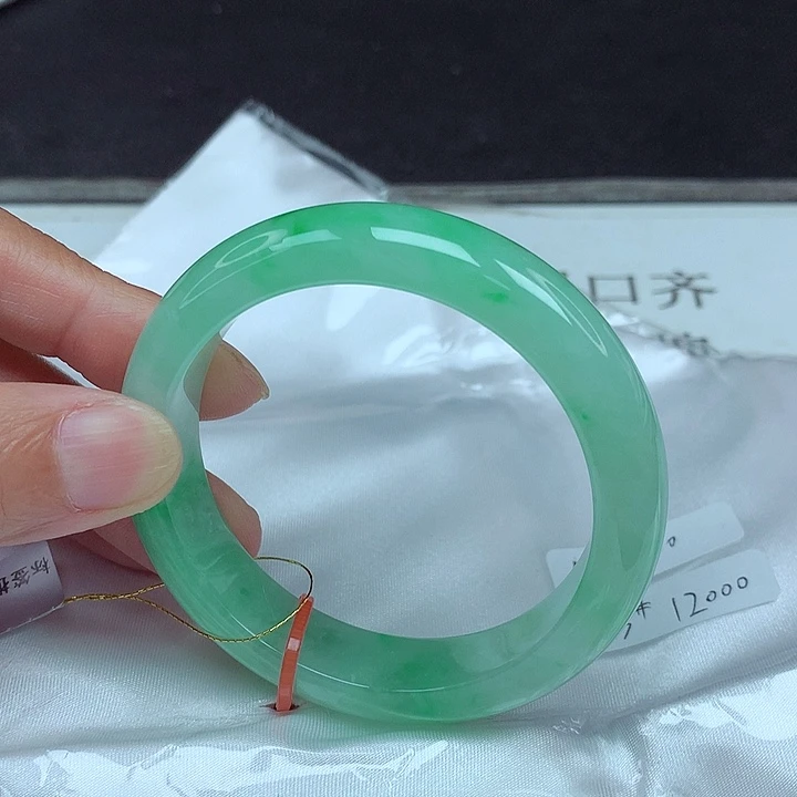 翡翠未镶嵌手镯53圈4900
