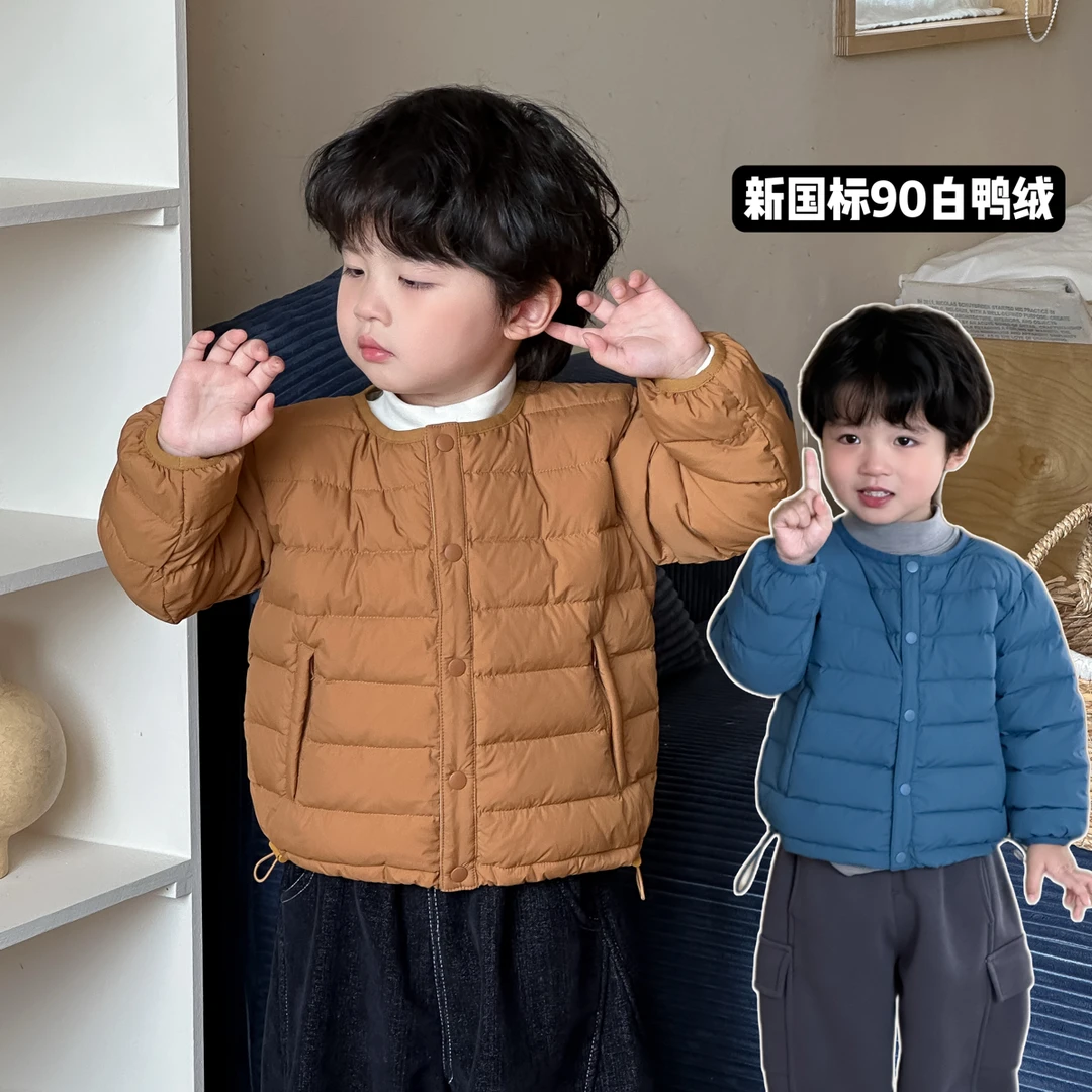10/29【幼儿园神器】中小童秋冬款男女保暖羽绒外套圆领