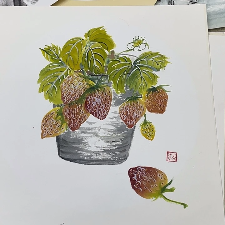 国画33-33卡纸作品艺