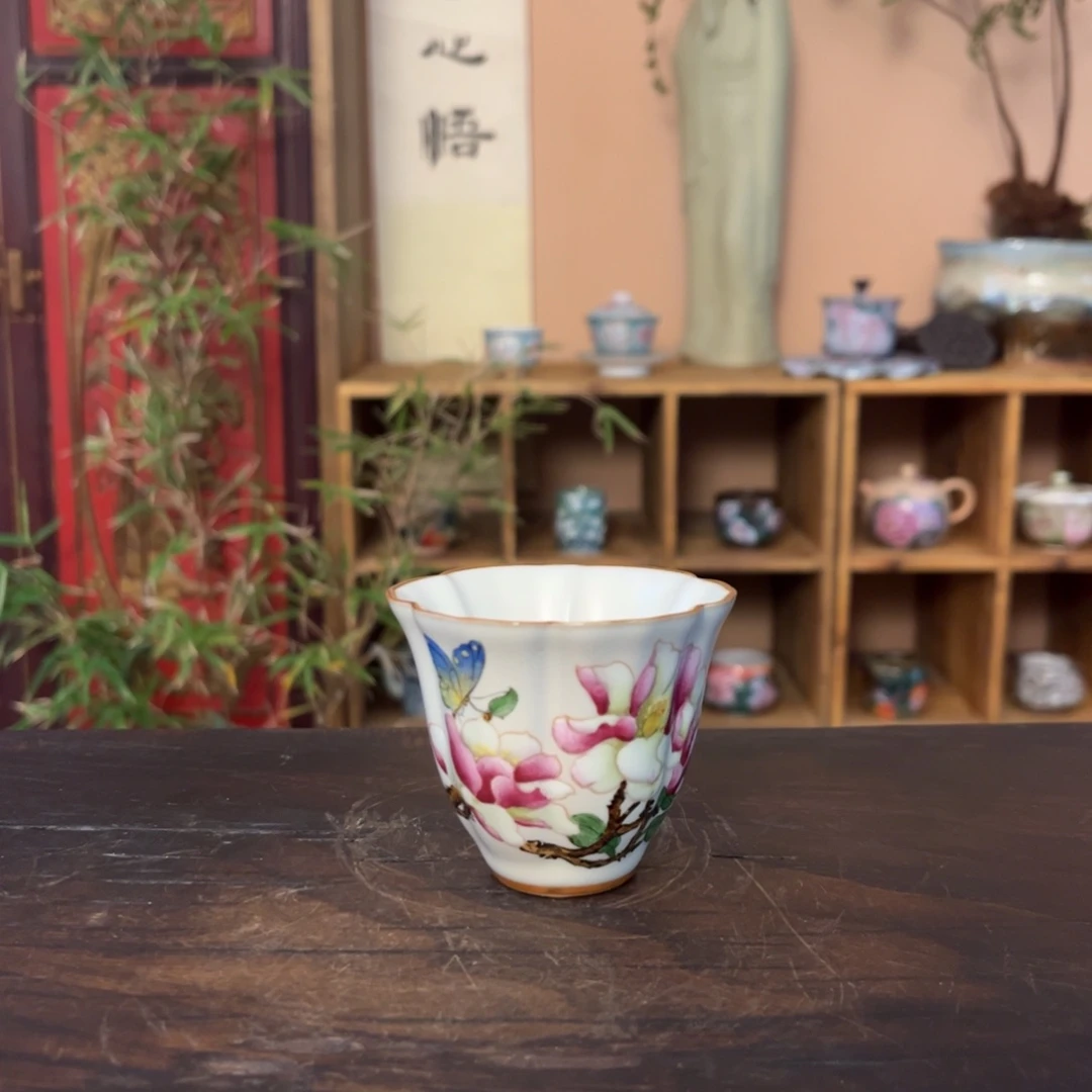 柴烧纯手工手绘陶瓷