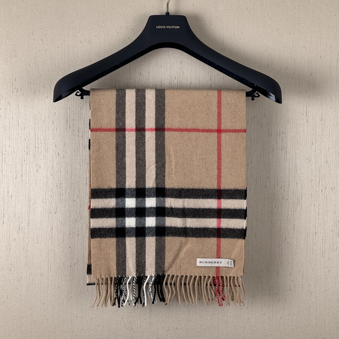 99新 BURBERRY/博柏利 羊绒围巾/168*30