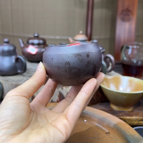 戬谷龙窑坭兴陶柴烧壶40