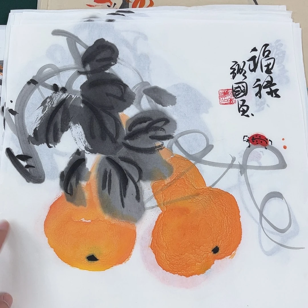 国画国画作品宣纸纯手绘