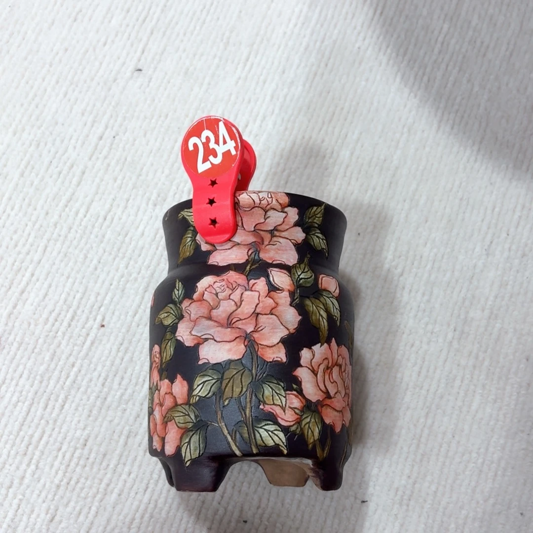 ****y紫砂花盆陶瓷多肉花盆瑕疵