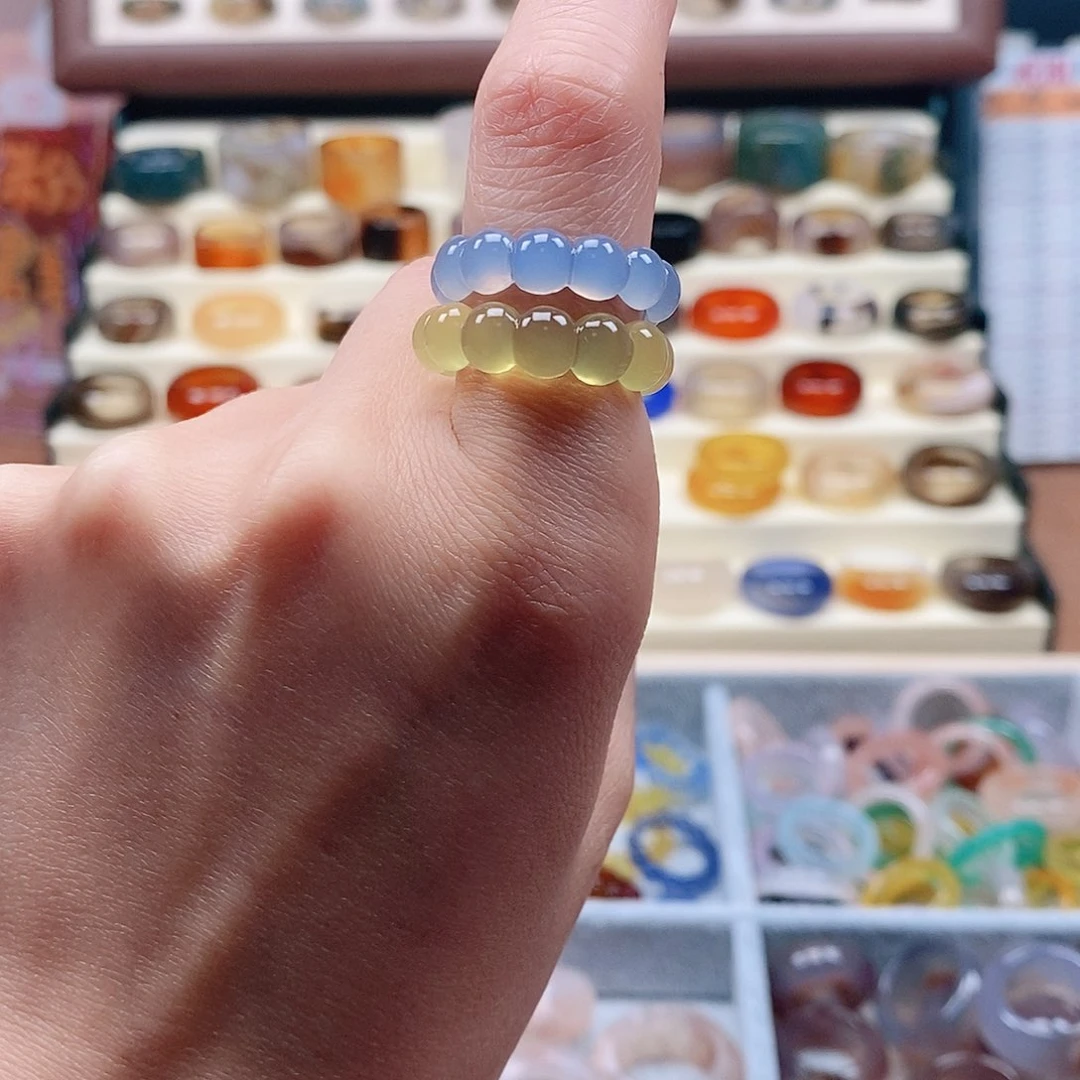 玛瑙/玉髓戒指未镶嵌R**?