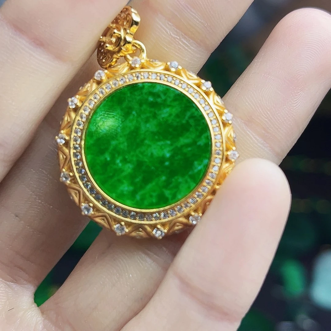 颈饰银S925镶嵌翡翠多样性