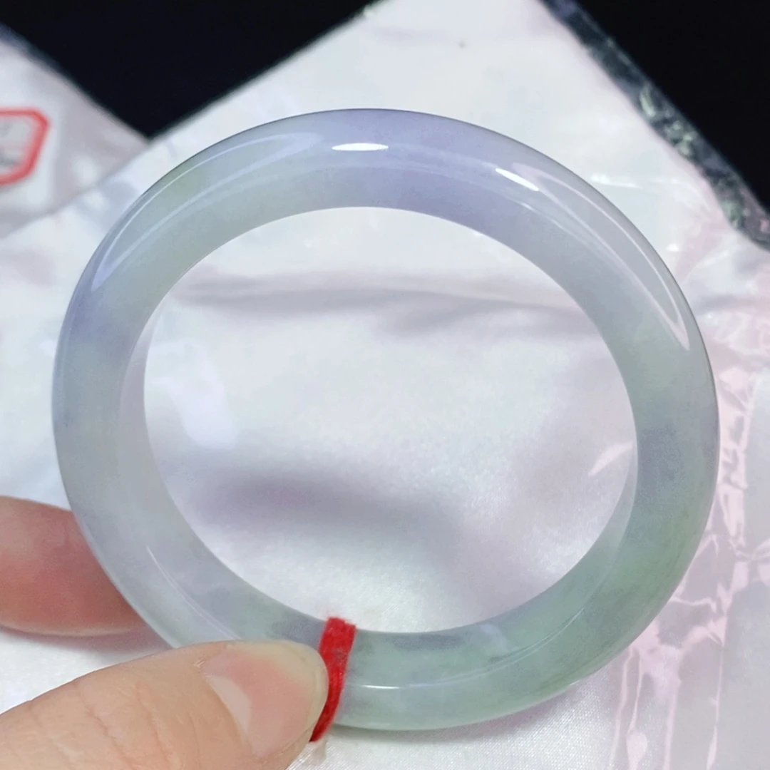 未镶嵌手镯翡翠53.8正圈