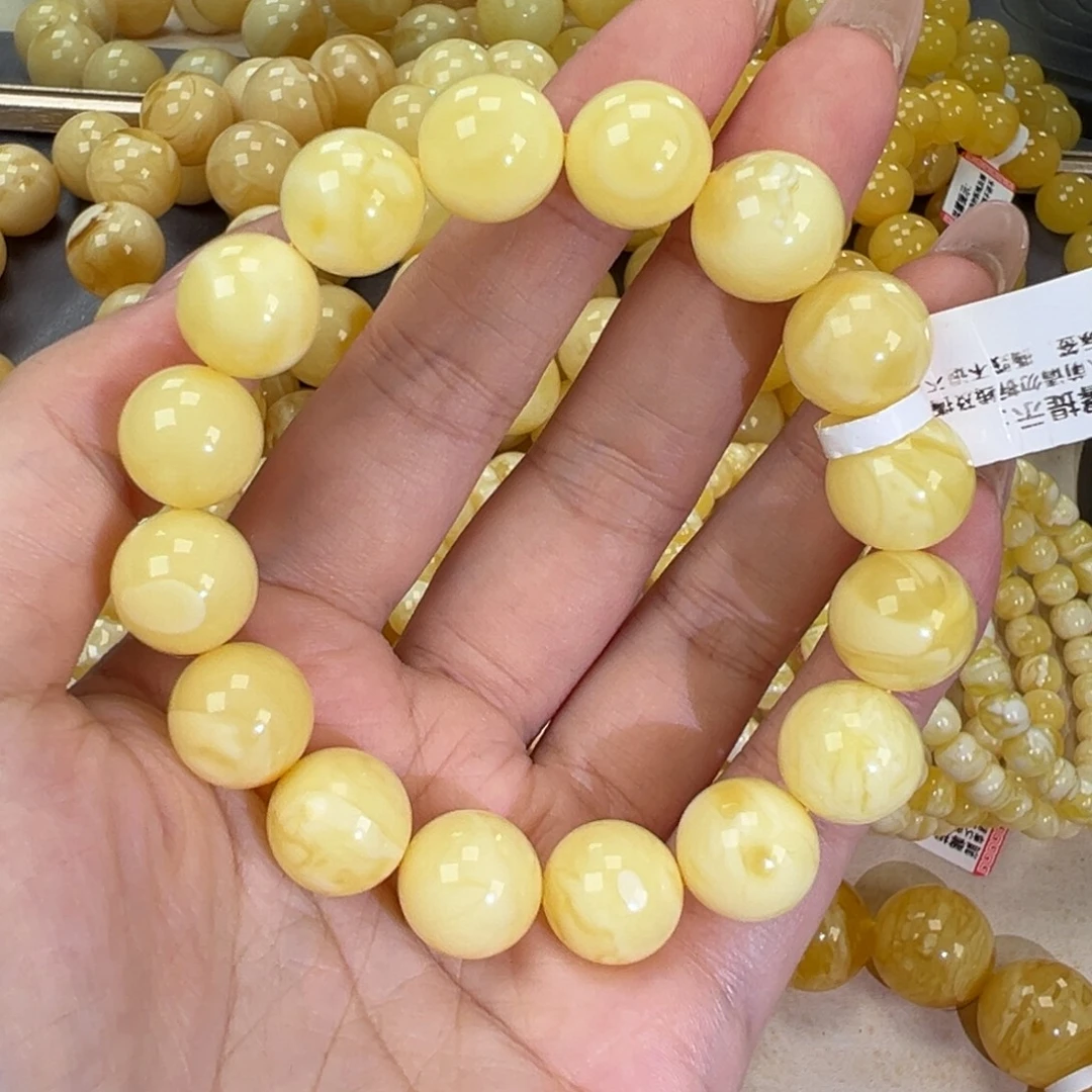 手链琥珀未镶嵌21白蜡