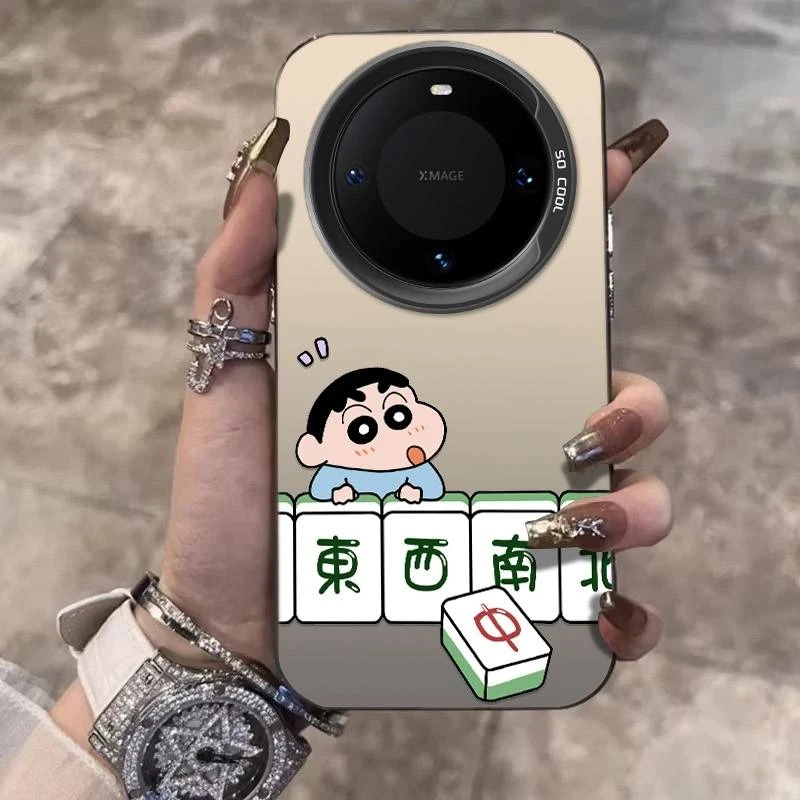 麻将小新适用华为mate60pro手机壳70高级感mate50/40小众全包防摔