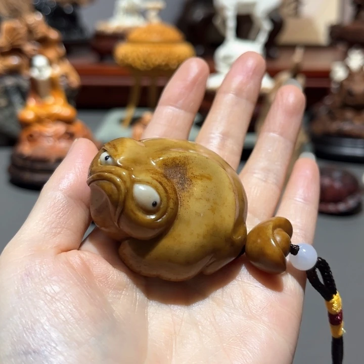 柏木（崖柏）愚**生鹿角工艺品摆件