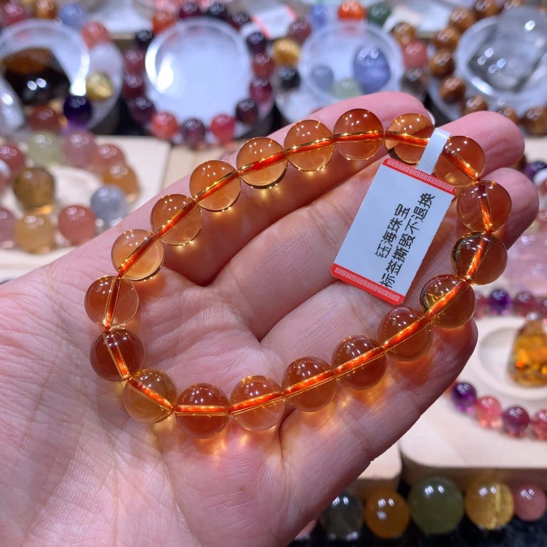 未镶嵌手链水晶黄水晶手链10左右