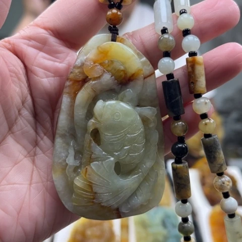 岫玉未镶嵌挂件挂件