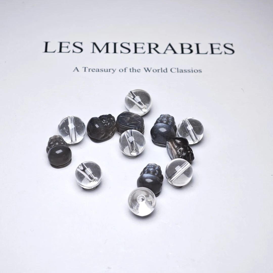 晶匠貔貅单颗9*10mm+多样性发一   编号BB3788简约