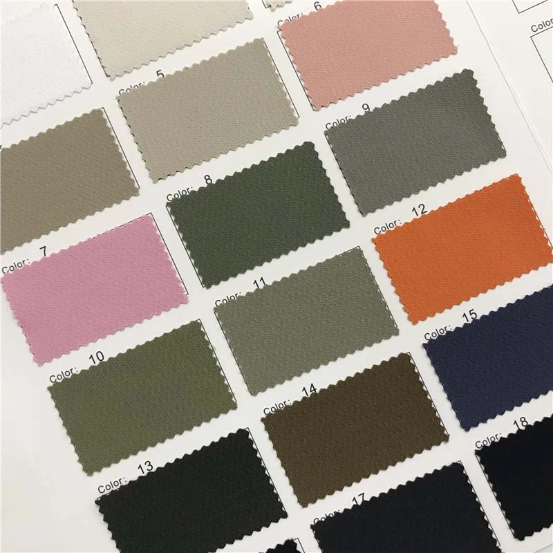 树皮皱防水户外梭织面料21个色现货供应厂家直销时尚面料8136026