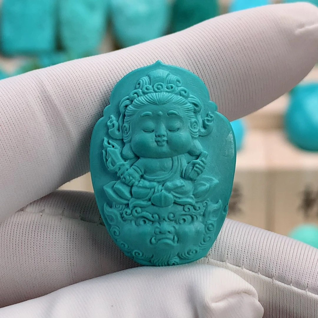 绿松石挂件未镶嵌