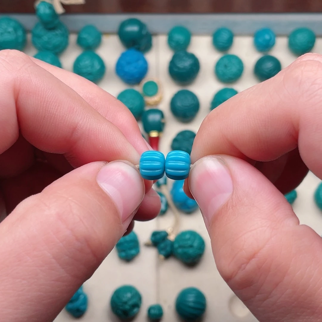 【闪购商品】玻璃颈饰瓜珠8×7一对