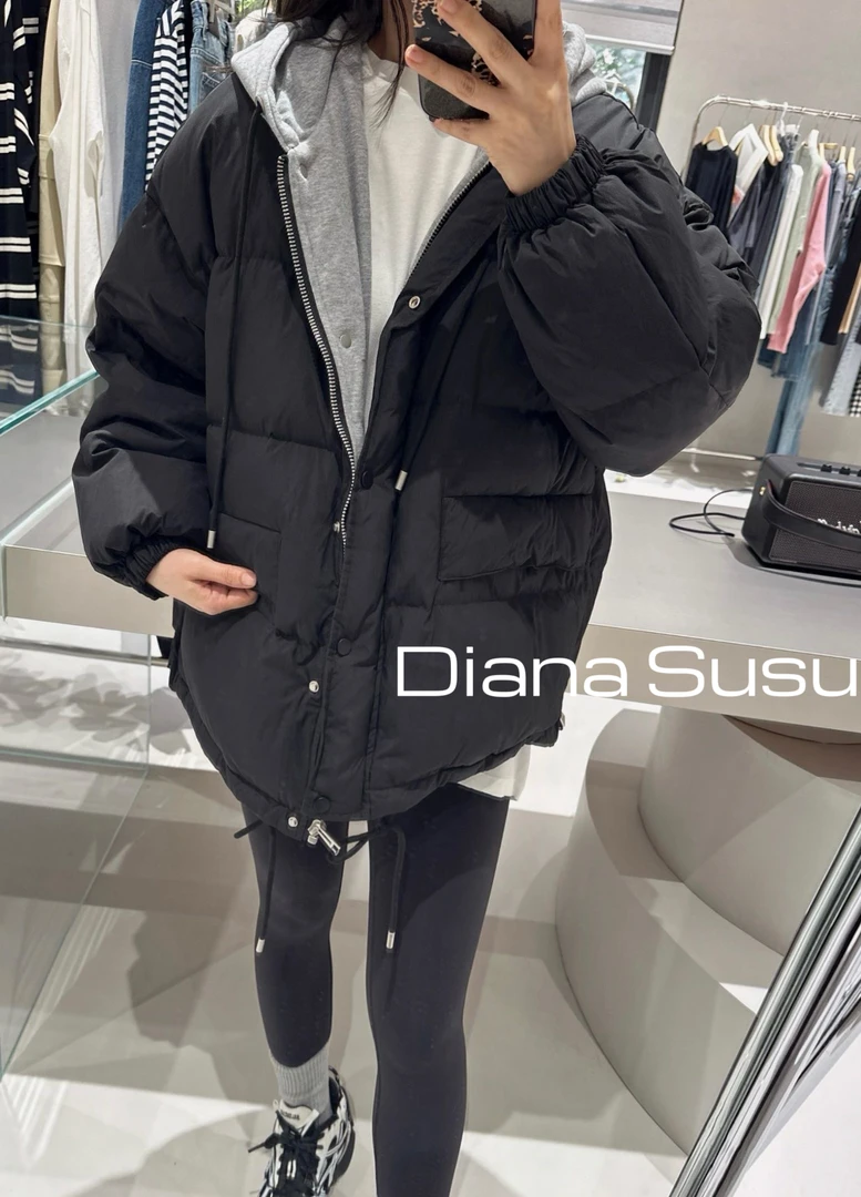 Diana Susu-鸭绒连帽羽绒外套（炸福利）