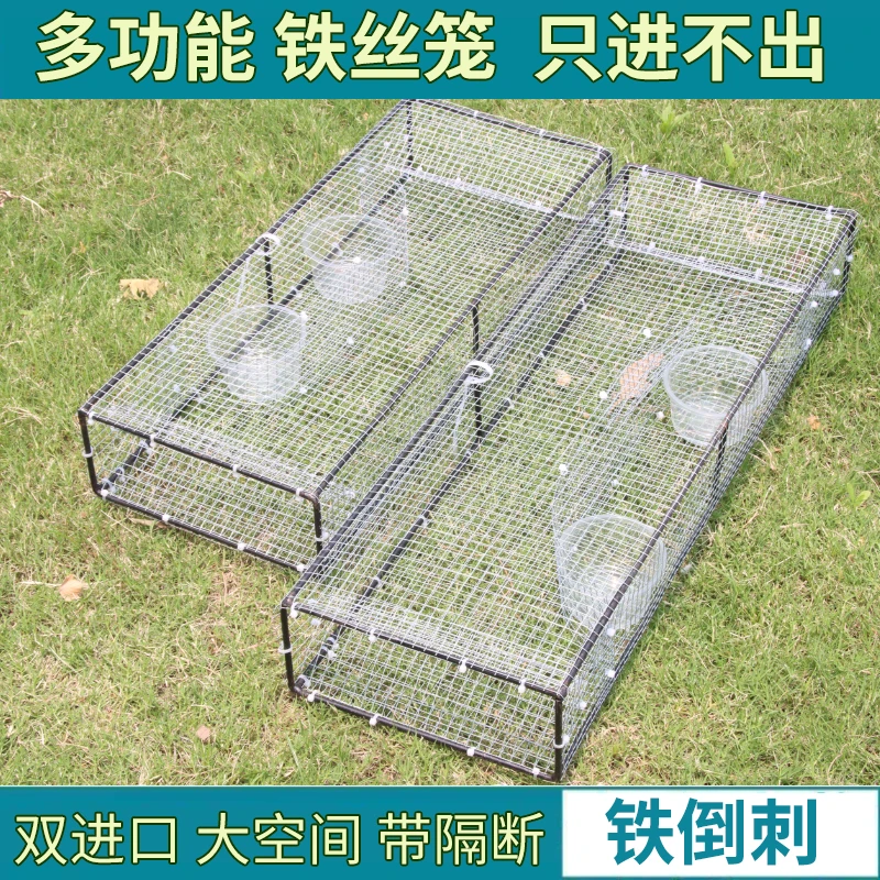 新款加厚双门笼铁丝笼养蛇笼子保护蛇箱长虫笼户外笼中笼防锈手工