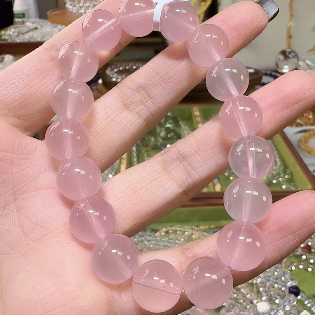 未镶嵌手链水晶天然马粉单圈