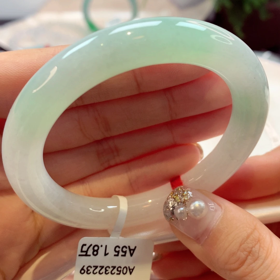 未镶嵌手镯翡翠43号圆条77