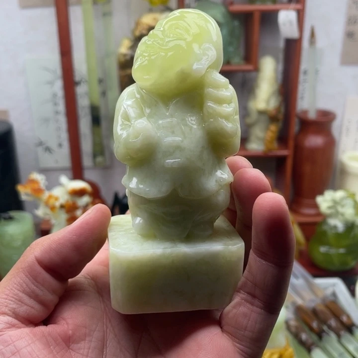 岫玉未镶嵌四大名玉手把