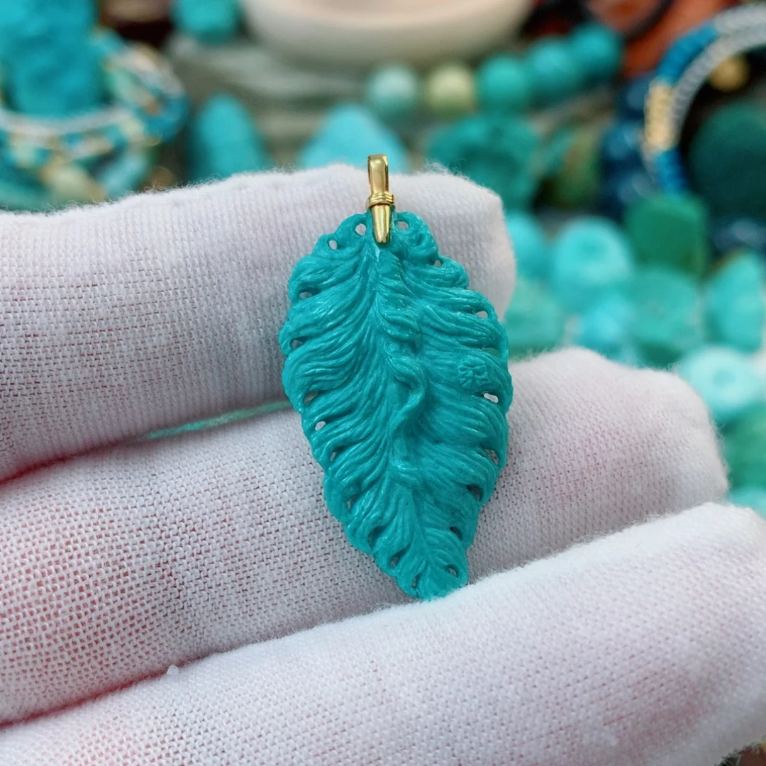 绿松石未镶嵌珠宝半成品