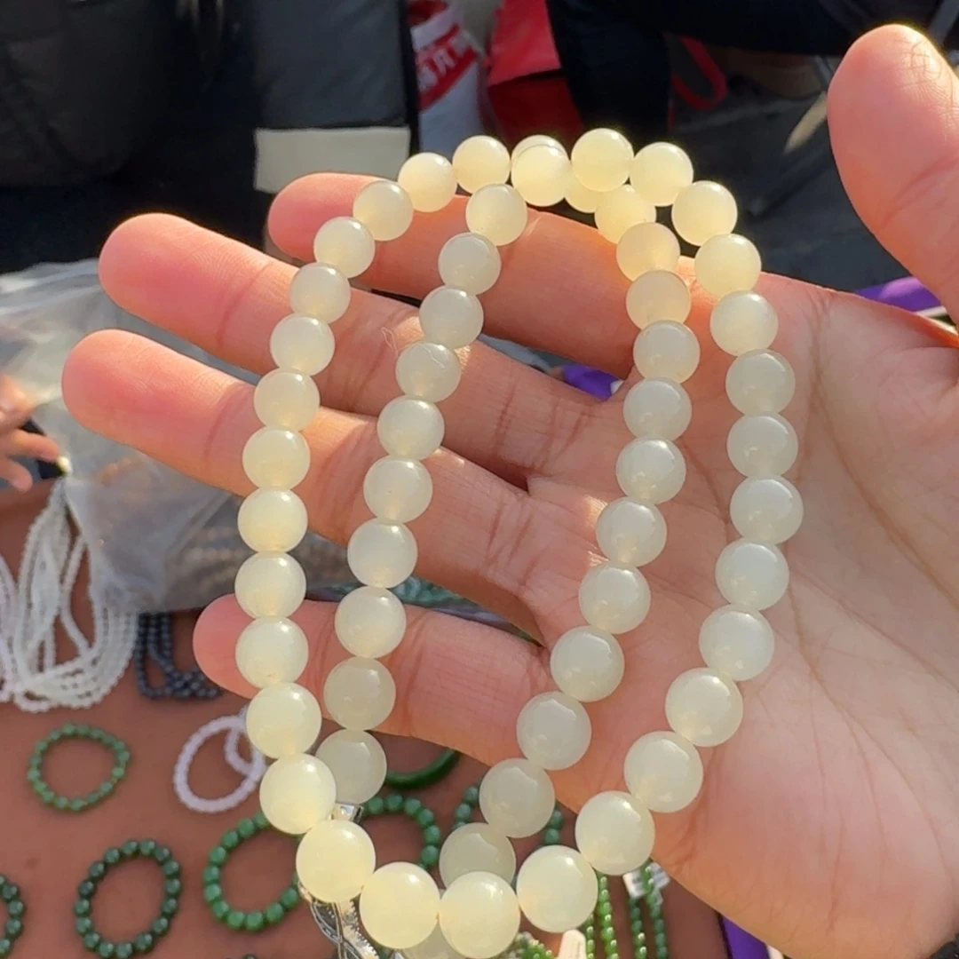 和田玉颈饰未镶嵌卡8蜂蜜水李局多样性拍一发一