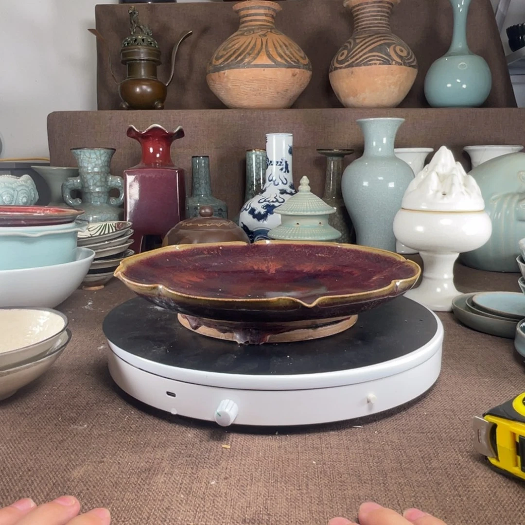 盘钧窑大盘一个瑕疵