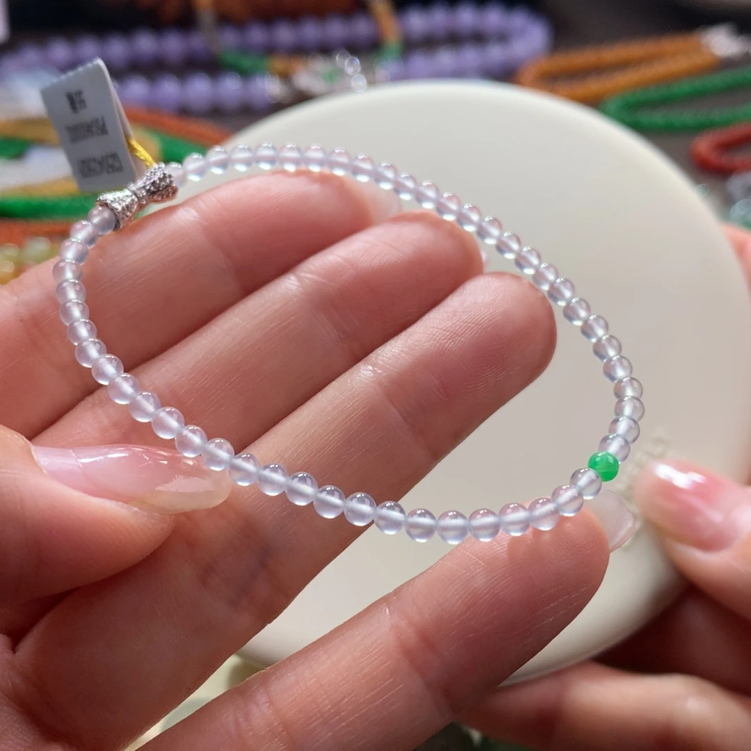 未镶嵌手链翡翠玻璃白卡3.1