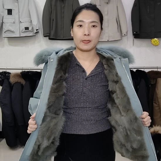 狐狸毛内胆派克服