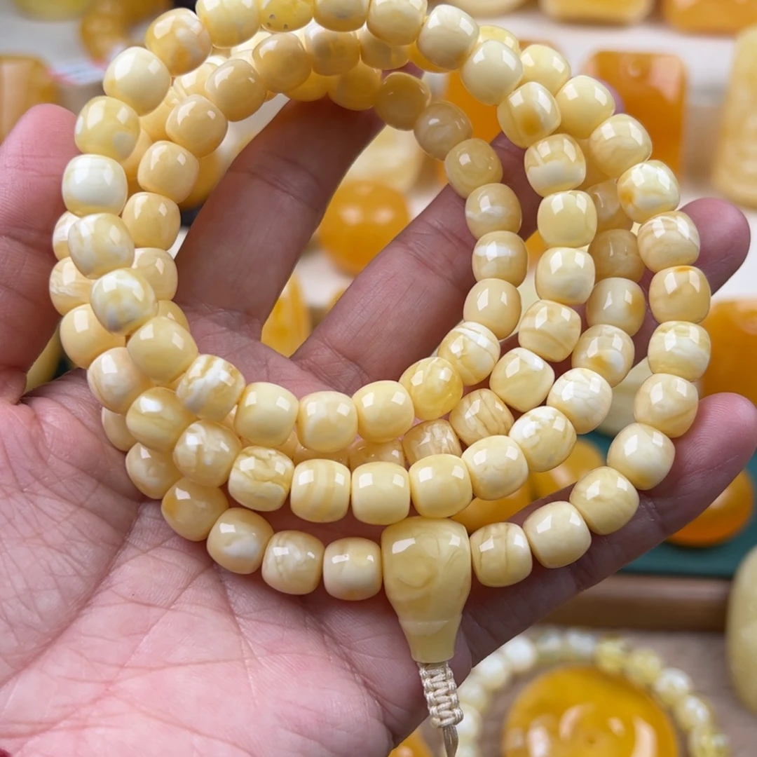 蜜蜡未镶嵌颈饰纯天然琥珀蜜蜡无优化