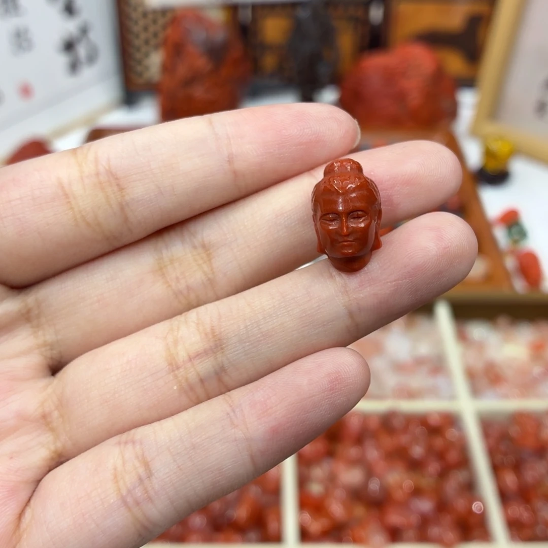 南红玛瑙未镶嵌配饰南红弥勒配饰