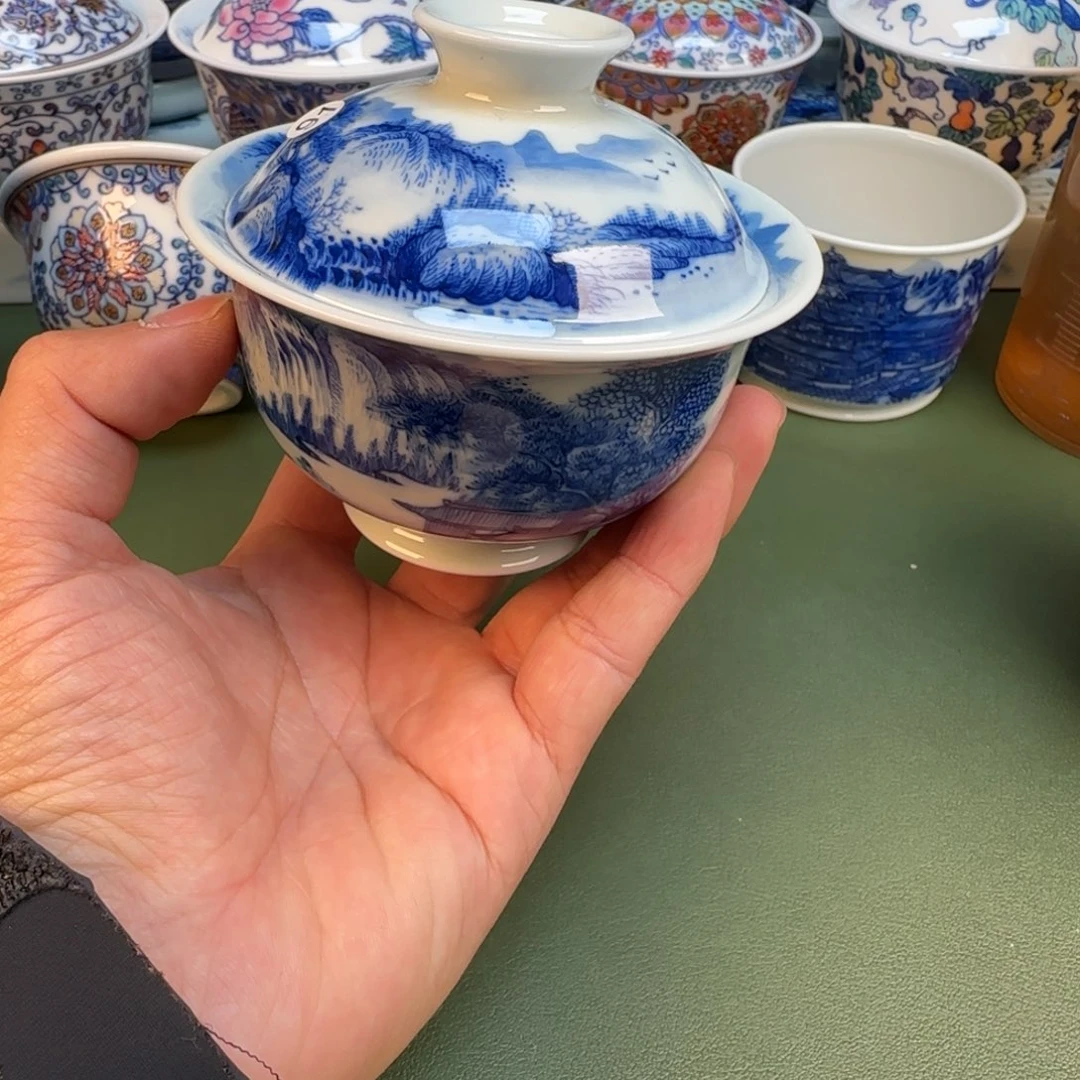 纯手工纯手绘茶具石头43