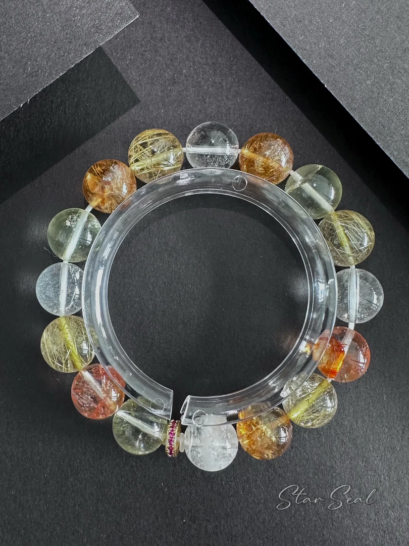 【锦鲤】天然水晶原创设计男女同款手串