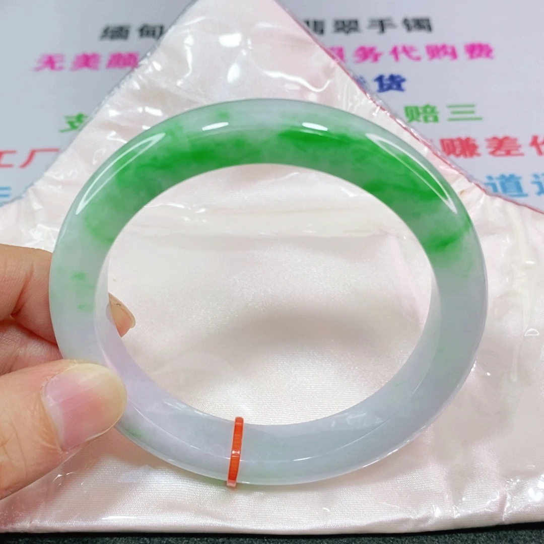未镶嵌手镯翡翠小*点60.6圈口正圈