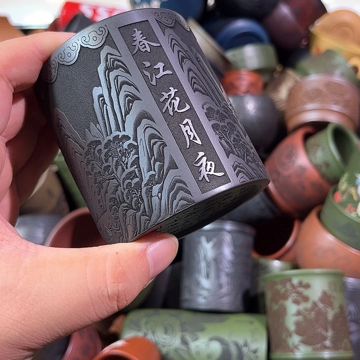 茶杯紫砂全手工紫砂主人杯