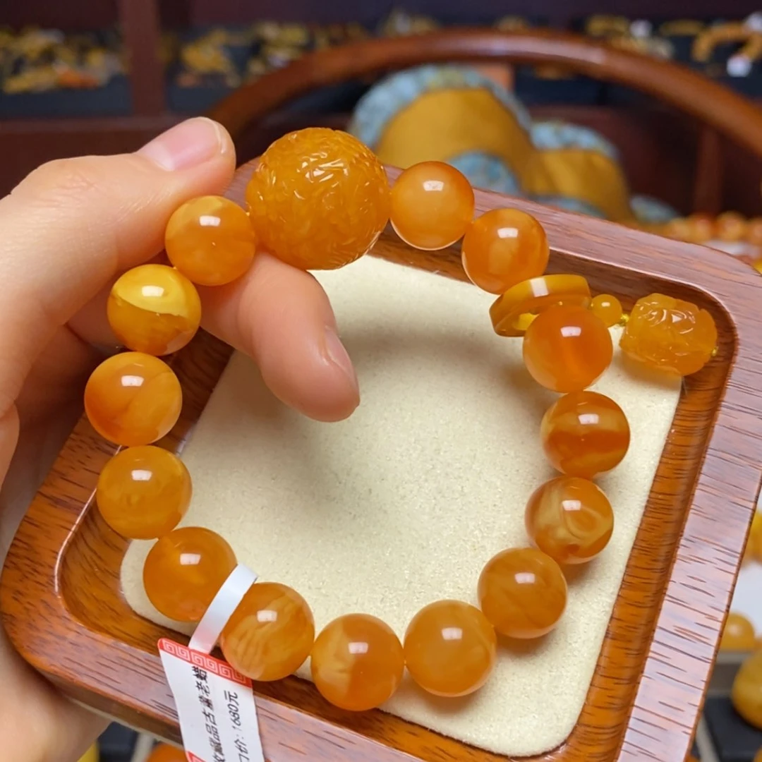 【闪购商品】蜜蜡手链未镶嵌手串