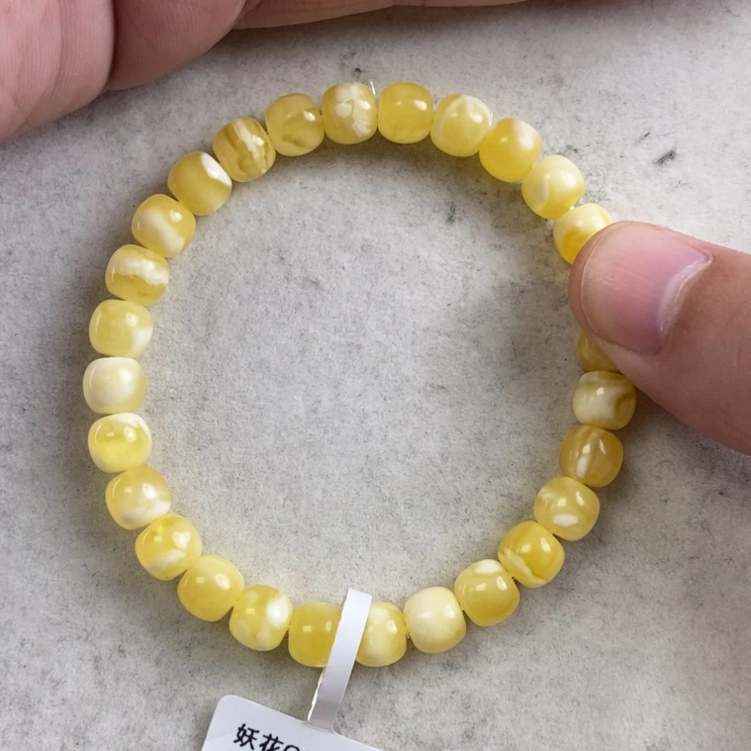 未镶嵌琥珀手链金妖白